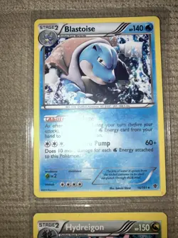 Pokemon Black And White Plasma Lot Of 5 Holo Blastoise Garchomp Gyarados NM - Image 2