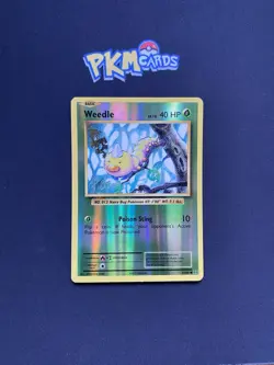 Pokemon TCG Weedle Evolutions 5/108 Reverse Holo LP. - Image 1