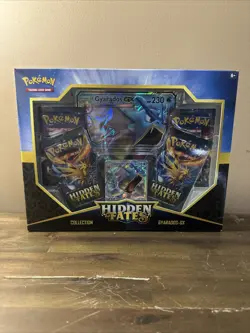 Pokemon TCG- Hidden Fates Gyarados GX Collection Box- New Factory Sealed - Image 1