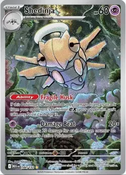 Shedinja Pokemon Mega Evolution 144/132 Illustration Rare Holofoil Full Art NM - Image 1