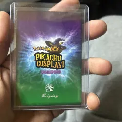 Alf (Pikachu) #E33 - Purple Holo Box Hit Electric Pikachu Cosplay - Pokemon - Image 3
