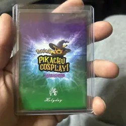 Alf (Pikachu) #E33 - Purple Holo Box Hit Electric Pikachu Cosplay - Pokemon - Image 4