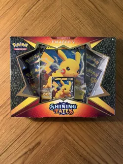 Pokemon TCG: Shining Fates Pikachu V Collection Box Brand New - Image 1