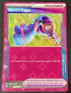 2024 Pokemon Scarlet & Violet Temporal Forces Hero's Cape Ace Spec 152/162 - Image 1