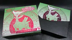 EMPTY Pokemon TCG Temporal Forces Elite Trainer Storage Box ETB RED - Image 1