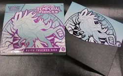 EMPTY Pokemon TCG Temporal Forces Elite Trainer Storage Box ETB Purple - Image 1