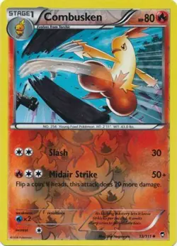 Pokemon - Combusken - 13/111 - Uncommon - Reverse Holo - XY - Furious Fists - NM - Image 1