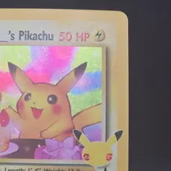 Birthday Pikachu Holo 24 Celebrations Classic Collection Pokemon 2021 NM - Image 3