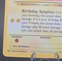 Birthday Pikachu Holo 24 Celebrations Classic Collection Pokemon 2021 NM - Image 5