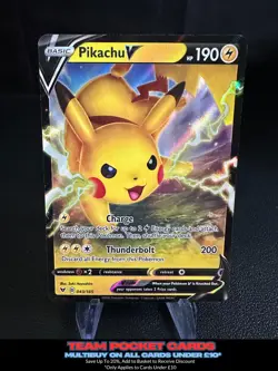 Pikachu V 043/185, Vivid Voltage, Pokemon, NM - Image 1
