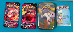 Pokemon TCG Sword & Shield Fusion Strike NEW/SEALED w/Galar Pals Tin - Image 1