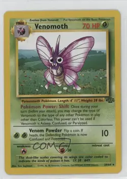 Venomoth Pokemon Jungle #29 1999 - Image 1