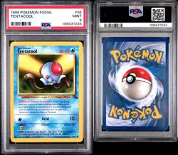 TENTACOOL 1999 Pokemon Fossil #56 PSA 9 - Image 3