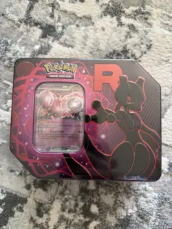 Pokemon TCG Team Rocket Mewtwo Scarlet & Violet Destined Rivals Tin New Sealed - Image 1