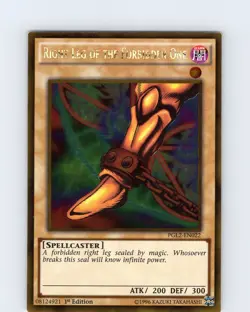 Yu-Gi-Oh TCG Right Leg Of The Forbidden One PGL2-EN022 1st Edition Gold Rare NM - Image 1