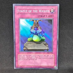 Statue of the Wicked PGD-046 Unlimited Super Rare LP Light Play Yu-Gi-Oh! Card - Image 1