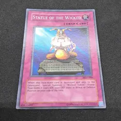 Statue of the Wicked PGD-046 Unlimited Super Rare LP Light Play Yu-Gi-Oh! Card - Image 3
