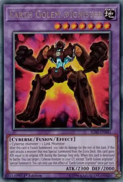 IGAS-EN041 EARTH GOLEM @IGNISTER RARE 1ST EDITION YuGiOh CARD - Image 1