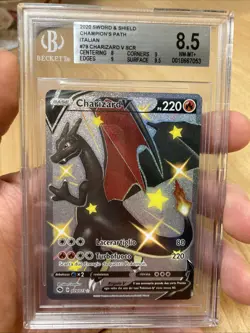 ~ITA~ ITALIAN BGS 8.5 Charizard V Shiny 079 Champion's Path Pokemon Card - Image 1