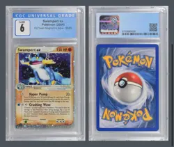 CGC 6 MINT Swampert ex 2004 EX Team Magma Vs Aqua 95/95 Holo Pokemon Card - Image 1