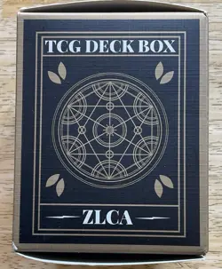 MANA Black Card Deck Box Case ZLCA Magnetic Holds 100+ Lined New TCG - Image 1