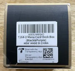 MANA Black Card Deck Box Case ZLCA Magnetic Holds 100+ Lined New TCG - Image 3