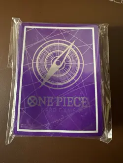 One Piece Card Game Bandai Fest Championship 2025 Silver Purple Sleeves Sealed - Image 1