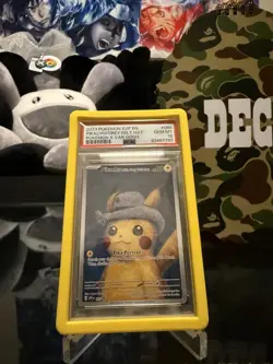 Grey Felt Hat Pikachu Van Gogh Museum Promo 085 Pokemon Card 2023 PSA 10 - Image 1