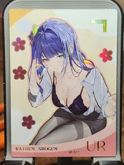 Goddess of Power UR Card Goddess Story UR-017 Bikini Anime Raiden Shogun - Image 1