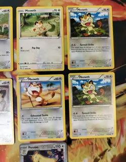Meowth Vintage To Modern Pokemon Card Lot LP (Read Description) - Image 3