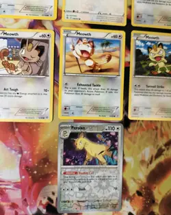 Meowth Vintage To Modern Pokemon Card Lot LP (Read Description) - Image 4