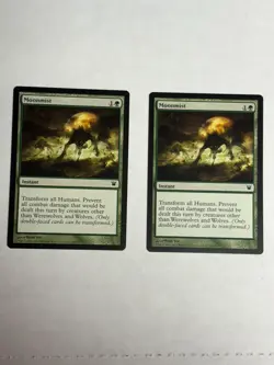 2x Moonmist Innistrad NM Green Common MAGIC THE GATHERING MTG CARD x2 - Image 1