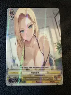 Android Full Art Anime One Piece Waifu Trading Card Holofoil GLOW IN DARK ! - Image 1