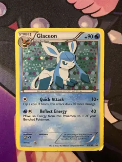Glaceon BW90 Cosmos Holo Swirl Pokemon Card Black Star Promo 2013 Black ? Promo - Image 1