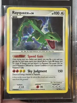 BGS 8.5 Rayquaza 2008 Legends Awakened 14/146 Holo Pokemon Card - Image 3