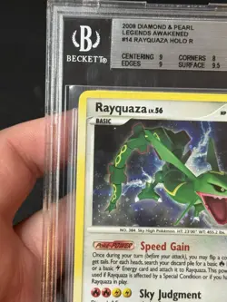 BGS 8.5 Rayquaza 2008 Legends Awakened 14/146 Holo Pokemon Card - Image 4