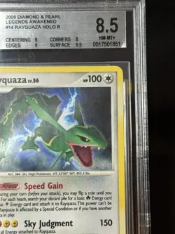 BGS 8.5 Rayquaza 2008 Legends Awakened 14/146 Holo Pokemon Card - Image 5