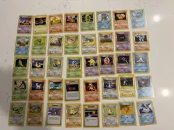 Lot of 40 Pokemon 1999 Base Set Shadowless Cards- Near Mint/ Light Play LOT #19 - Image 1