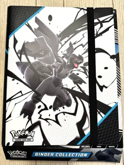 Lot Of Pokemon TCG Black Bolt Binder With Box, Card Sleeves, Dice and 2 Posters - Image 2