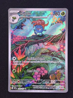 OBO/Gloom Rare Holo Illustration Card 198/197 Sv03: Obsidian Flames NM Condition - Image 1