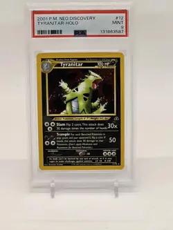 Tyranitar 12/75 Holo Neo Discovery Pokemon PSA 9 - Image 1