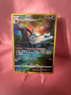Pokemon Vaporeon Ultra Rare Brilliant Stars Trainer Gallery TG02/TG30 Mint - Image 3
