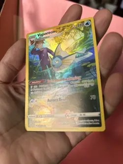Pokemon Vaporeon Ultra Rare Brilliant Stars Trainer Gallery TG02/TG30 Mint - Image 4