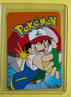 SLOWBRO 2 Pokemon Vending Prism Holo Vintage Sticker Nintendo 2000 Foil NM - Image 2