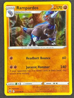 Pokemon Rampardos 077/189 ASR Astral Radiance NM - Image 1