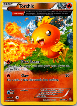 Torchic - 26/160 - Uncommon - Reverse Holo Primal Clash Near Mint Pokemon TCG - Image 1