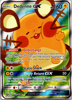 Dedenne GX - 195a/214 - Pokemon Promo Sun & Moon Alternate NM Near Mint - Image 1