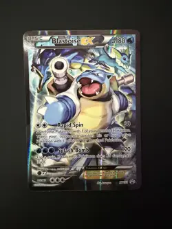 Blastoise EX XY122 NEAR MINT Ungraded Black Star (Pokemon TCG) Full Art RARE - Image 1