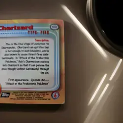 Charizard Foil #06 Topps TV Animation Black Logo NM Pokemon - Image 3