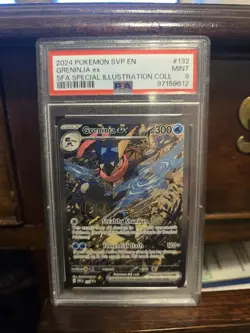 2024 POKEMON SVP EN-SV BLACK STAR PROMO #132 GRENINJA EX PSA 9 - Image 1